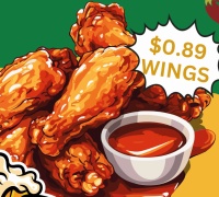 Wing Wednesday!  $0.89 Fresh, Never Frozen Wings!